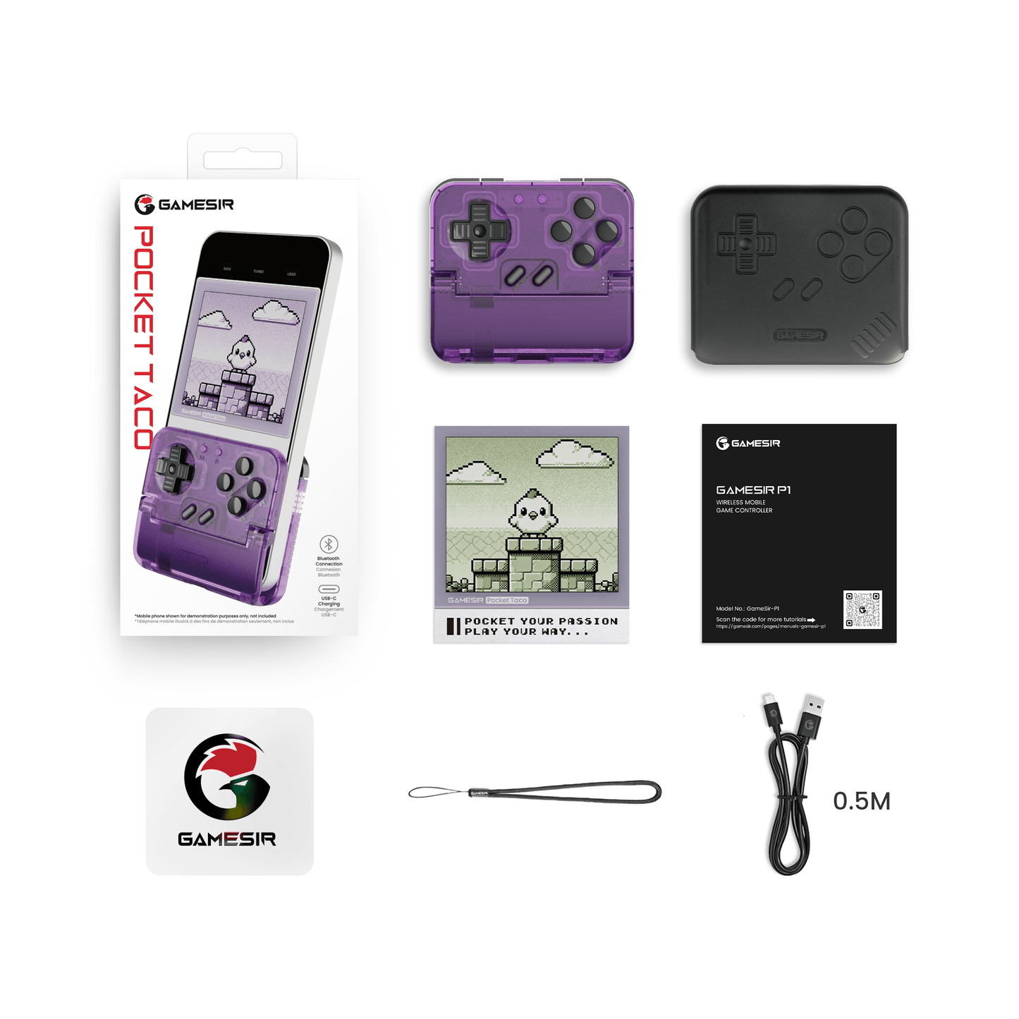 GameSir Pocket Taco -Voltage Purple - GameSir