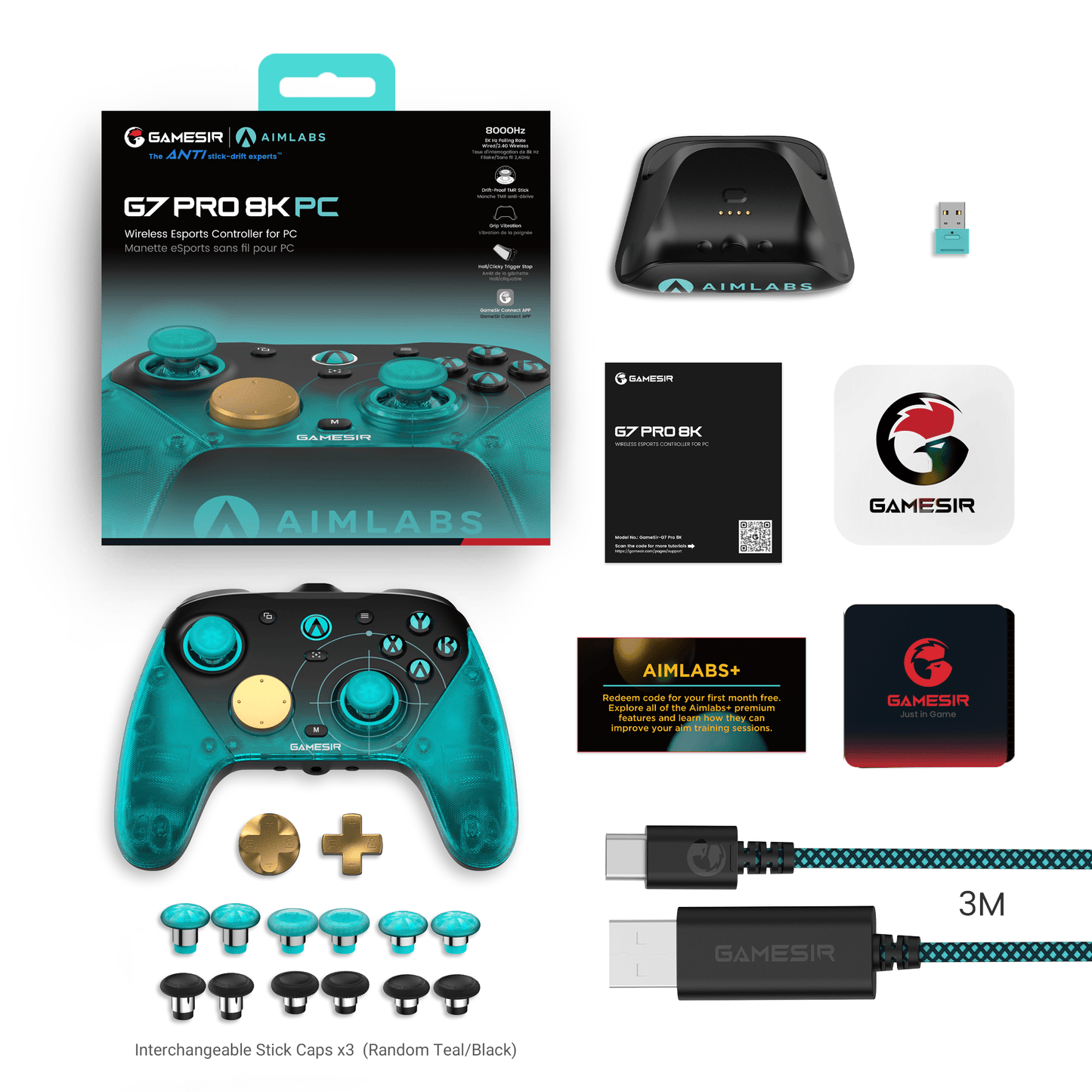 GameSir G7 Pro 8K PC - Aimlabs Edition. Wireless Esports Controller for PC - GameSir