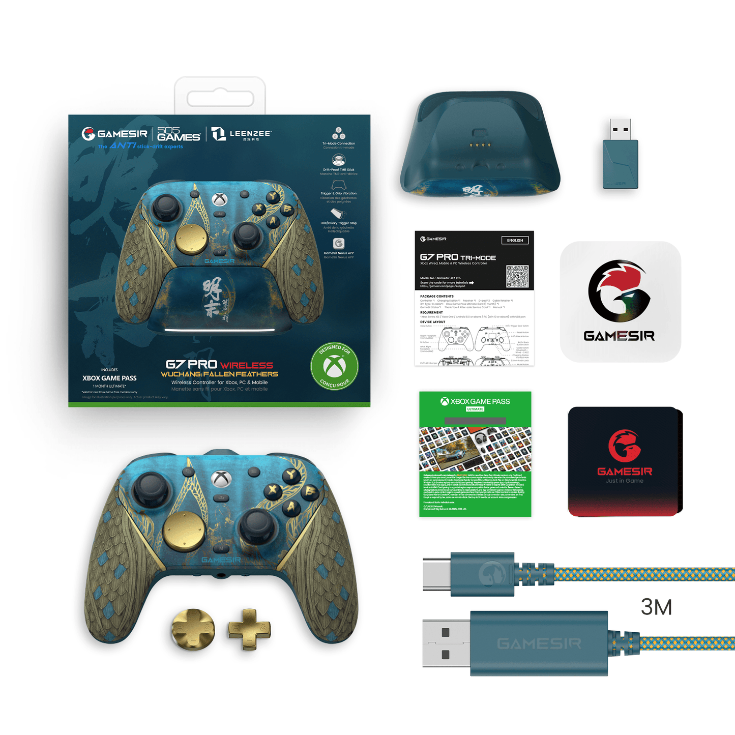 GameSir G7 Pro WUCHANG: Fallen Feathers Edition | Wireless Controller for Xbox, PC & Android - GameSir