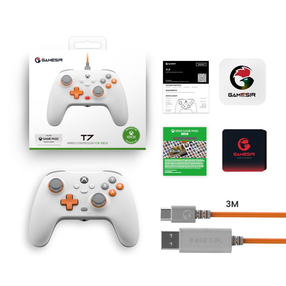 GameSir T7 Xbox Wired Controller - White - GameSir